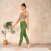 Buddha Stones Magpie Flowers Branches Print Gym Leggings Women's Yoga Pants - image 13