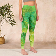 Buddha Stones Mountain River Lanscape Print Gym Leggings Women's Yoga Pants