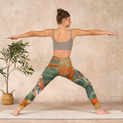 Buddha Stones Dunhuang Flying Apsaras Print Gym Leggings Women's Yoga Pants - image 11