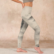 Buddha Stones Mountains Shrouded In Mist Wild Goose Gym Leggings Women's Yoga Pants