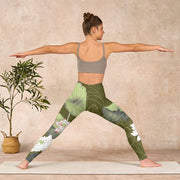 Buddha Stones Lotus Print Gym Leggings Women's Yoga Pants - image 11