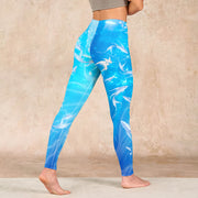 Buddha Stones Fish In The Ocean Print Gym Leggings Women's Yoga Pants - image 5