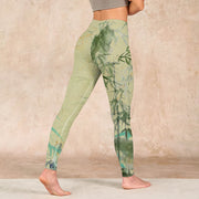 Buddha Stones Bamboo Print Lycra Fabric Fitness Leggings Women's Yoga Pants - image 5