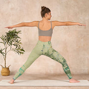 Buddha Stones Bamboo Print Lycra Fabric Fitness Leggings Women's Yoga Pants - image 11