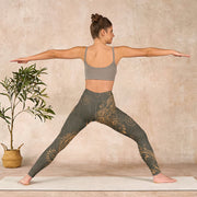 Buddha Stones Peacock Feather Print Gym Leggings Women's Yoga Pants - image 11