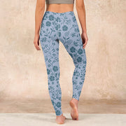 Buddha Stones Lush Flowers Plants Print Gym Leggings Women's Yoga Pants - image 17