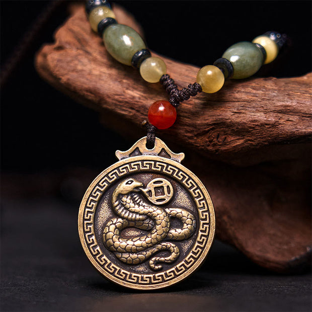 FREE Today: Wealth and Fortune 12 Chinese Zodiac Blessing Necklace Pendant FREE FREE Snake