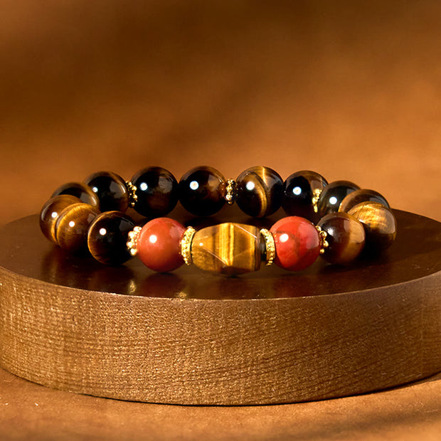 Buddha Stones Tiger Eye Courage Bracelet