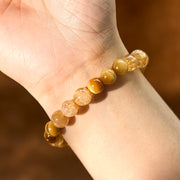 FREE Today: Prosperity and Protection Citrine Tiger Eye Red Agate Bracelet