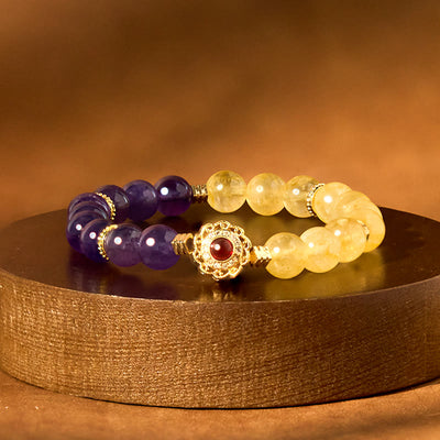 FREE Today: Happiness and Generosity Citrine Amethyst Bracelet