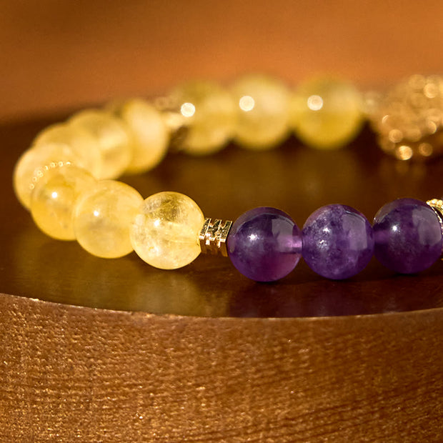 FREE Today: Happiness and Generosity Citrine Amethyst Bracelet