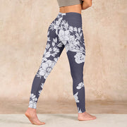 Buddha Stones Flowers Blossom Print Sports Fitness Leggings Women's Yoga Pants