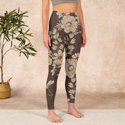 Buddha Stones Flowers Blossom Print Sports Fitness Leggings Women's Yoga Pants