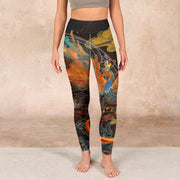 Buddha Stones Vibrant Phoenix Gym Leggings Women's Yoga Pants