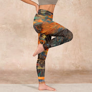 Buddha Stones Vibrant Phoenix Gym Leggings Women's Yoga Pants - image 16