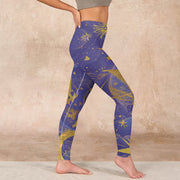 Buddha Stones Moon Sun Stars Print Gym Leggings Women's Yoga Pants