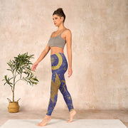 Buddha Stones Moon Sun Stars Print Gym Leggings Women's Yoga Pants