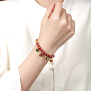 FREE Today: Calm and Protection Cinnabar Peace And Joy Red String Adjustable Braided Bracelet