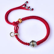 Buddha Stones Tibetan Red Rope Diamond Knot Luck Braided Bracelet Bracelet BS 4