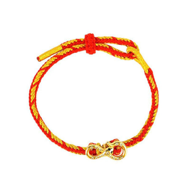 FREE Today: Luck Protection Red String Mobius Strip Year Of The Snake Braided Bracelet