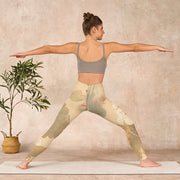 Buddha Stones Lotus Flowers Leaves Print Gym Leggings Women's Yoga Pants - image 11