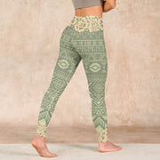 Buddha Stones Flowers Geometric Shapes Gym Leggings Women's Yoga Pants - image 5