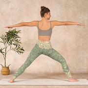 Buddha Stones Flowers Geometric Shapes Gym Leggings Women's Yoga Pants - image 12