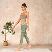 Buddha Stones Flowers Geometric Shapes Gym Leggings Women's Yoga Pants - image 13