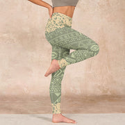 Buddha Stones Flowers Geometric Shapes Gym Leggings Women's Yoga Pants - image 16