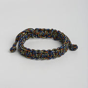 Buddha Stones Handmade Colorful Rope Braided Bracelet