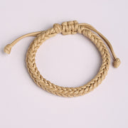 FREE Today: Harmony Healing Handmade Eight Thread Peace Knot Wax Cord Rope Braided Bracelet