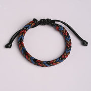 FREE Today: Harmony Healing Handmade Eight Thread Peace Knot Wax Cord Rope Braided Bracelet