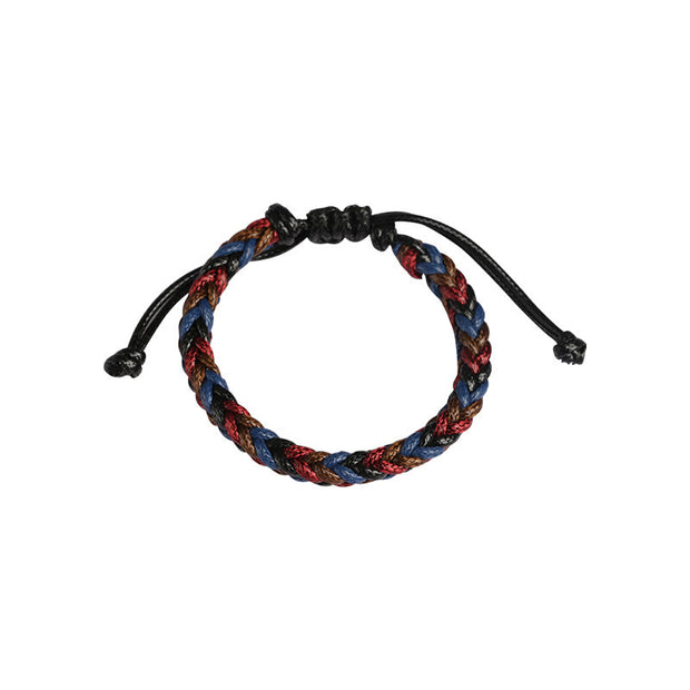 FREE Today: Harmony Healing Handmade Eight Thread Peace Knot Wax Cord Rope Braided Bracelet