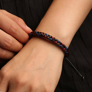 FREE Today: Harmony Healing Handmade Eight Thread Peace Knot Wax Cord Rope Braided Bracelet