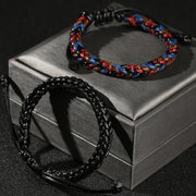 FREE Today: Harmony Healing Handmade Eight Thread Peace Knot Wax Cord Rope Braided Bracelet