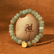 FREE Today: Love Healing Strawberry Quartz Cyan Jade Lucky Cat Beads Bracelet