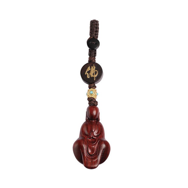 FREE Today: Calm and Protection Small Leaf Red Sandalwood Formless Buddha Key Chain