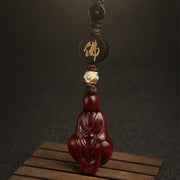 FREE Today: Calm and Protection Small Leaf Red Sandalwood Formless Buddha Key Chain