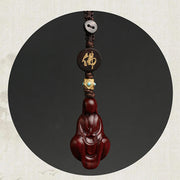 FREE Today: Calm and Protection Small Leaf Red Sandalwood Formless Buddha Key Chain