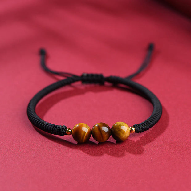 FREE Today: Luck Connection Handmade Tiger Eye Bead Rope Bracelet