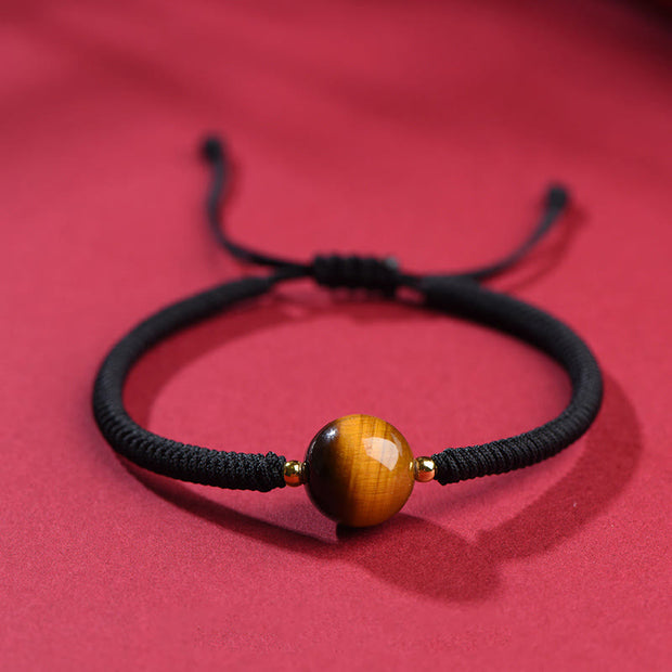 FREE Today: Luck Connection Handmade Tiger Eye Bead Rope Bracelet