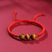 FREE Today: Luck Connection Handmade Tiger Eye Bead Rope Bracelet