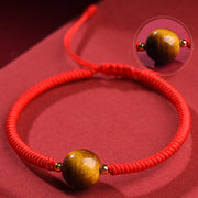 FREE Today: Luck Connection Handmade Tiger Eye Bead Rope Bracelet