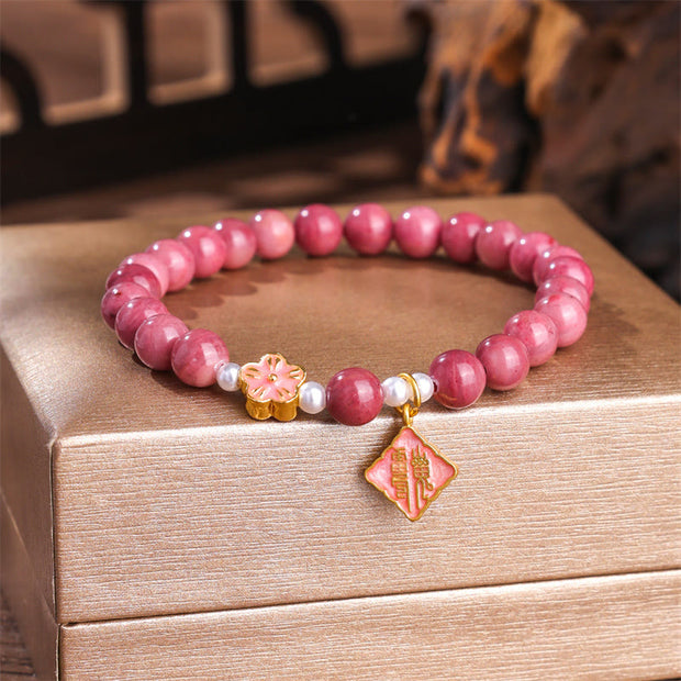 FREE Today: Loving Energy Rhodonite Peach Blossom Bracelet