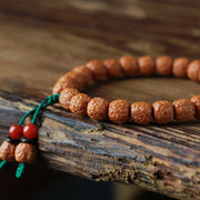 FREE Today: Auspiciousness Luck Tibetan Rudraksha Bodhi Seed Agate Bracelet