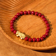 FREE Today: Luck Blessing Natural Cinnabar Beads Pixiu Bracelet