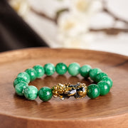 Buddha Stones FengShui PiXiu Jade Protection Bracelet