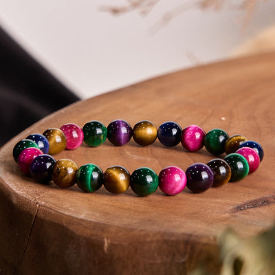 Buddha Stones Tiger Eye Resolve Courage Bracelet