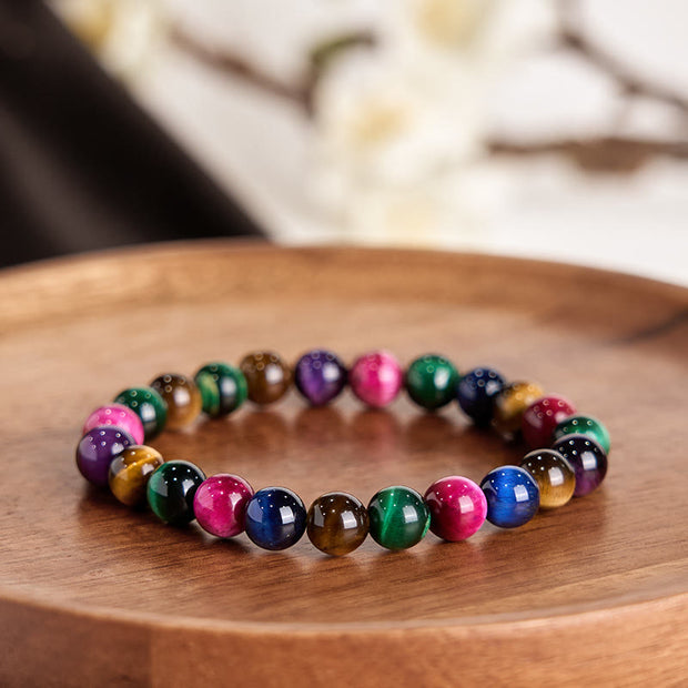 Buddha Stones Tiger Eye Resolve Courage Bracelet