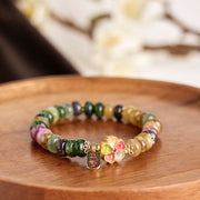 Buddha Stones Tourmaline Jade Safe And Well Love Bracelet